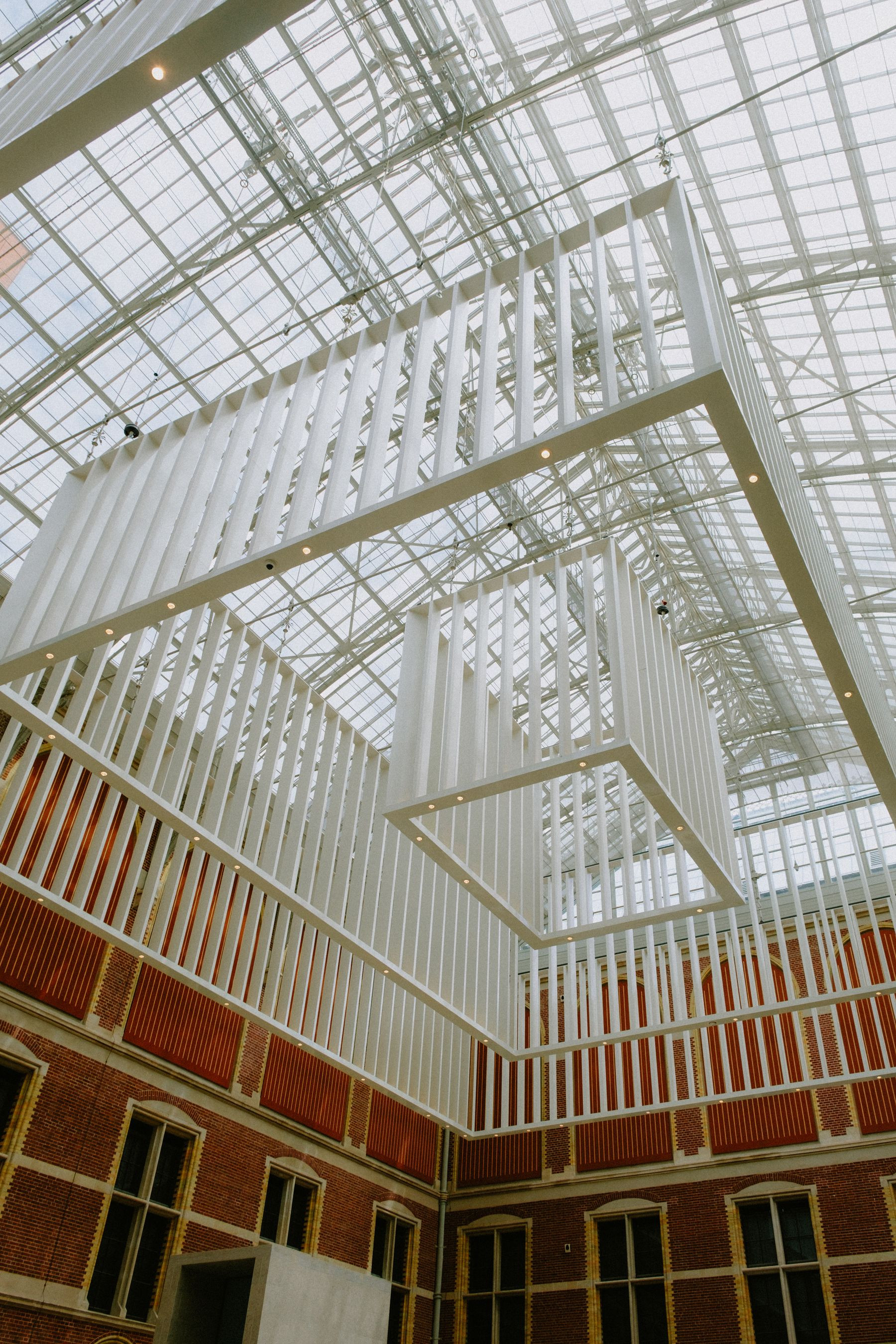 Glass ceiling of a contemporary building