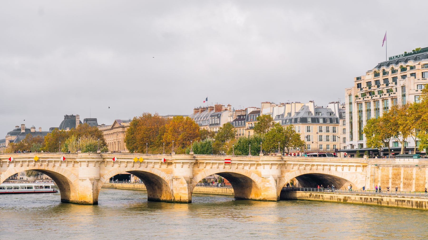 The Pont Neuf spanning the Seine in Paris