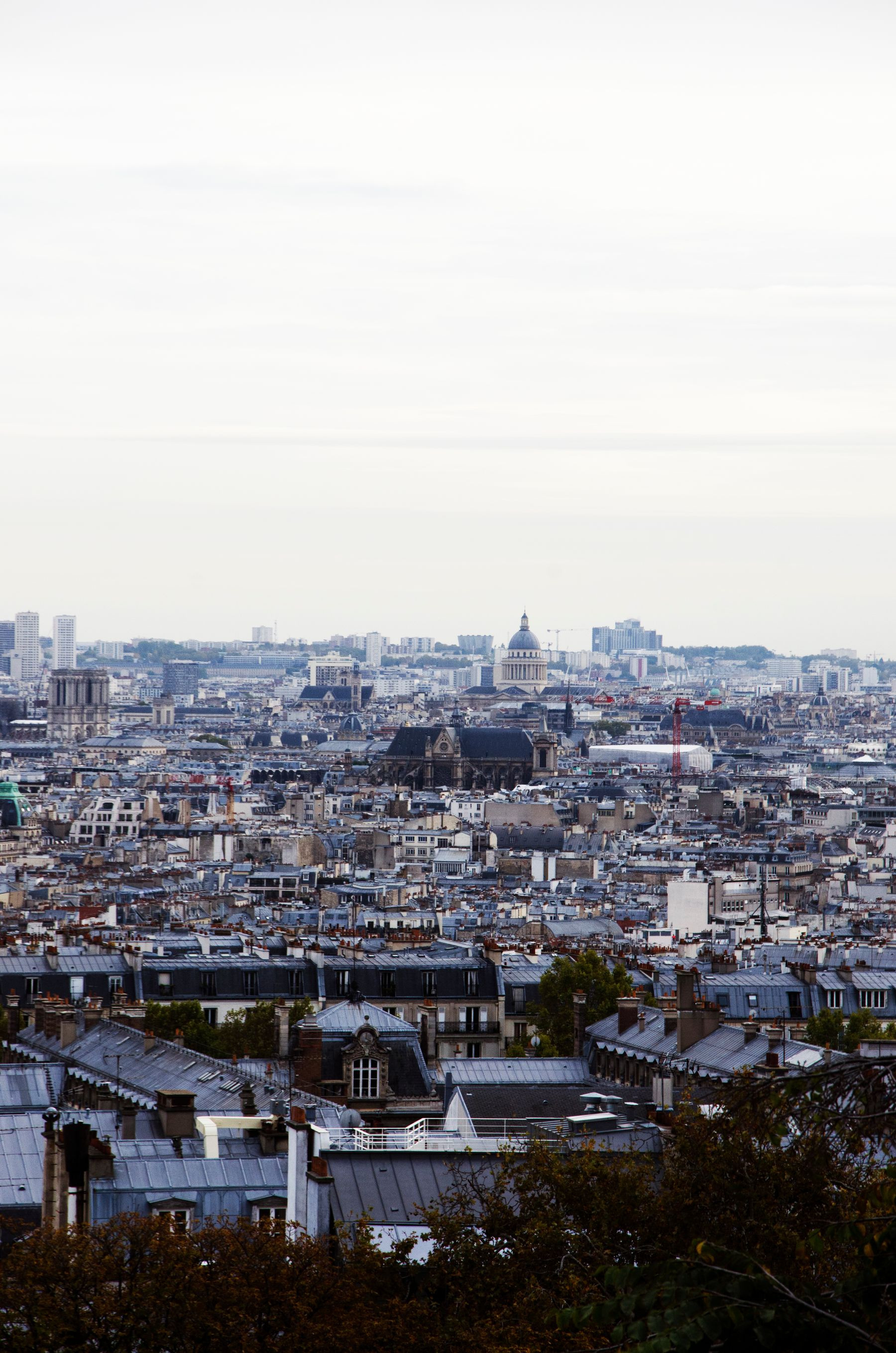 Aerial view of Paris
